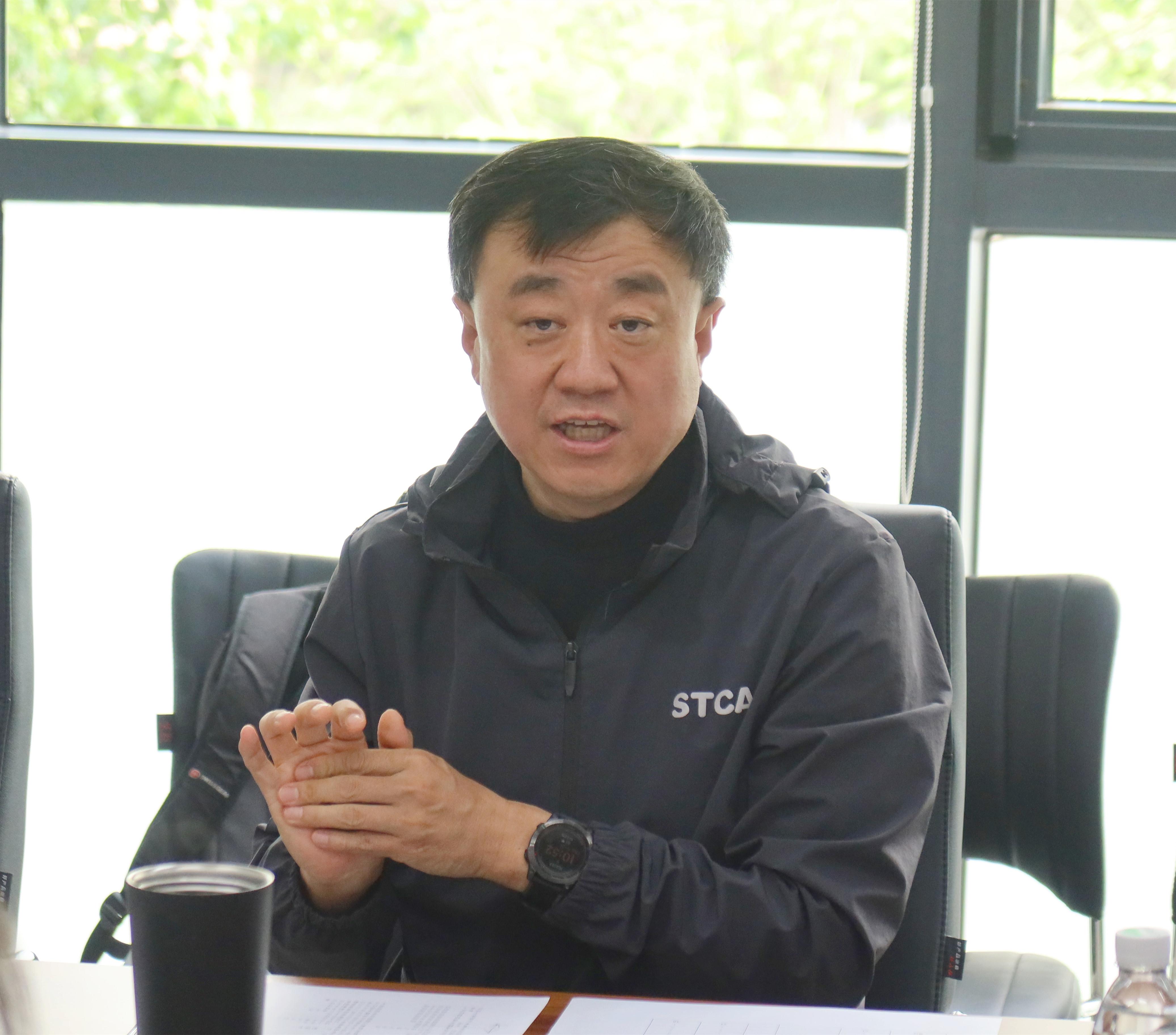 20210412-第26次教育工作讨论会工科院系硕士生培养座谈会举行-楚若冰-杨斌讲话.jpg